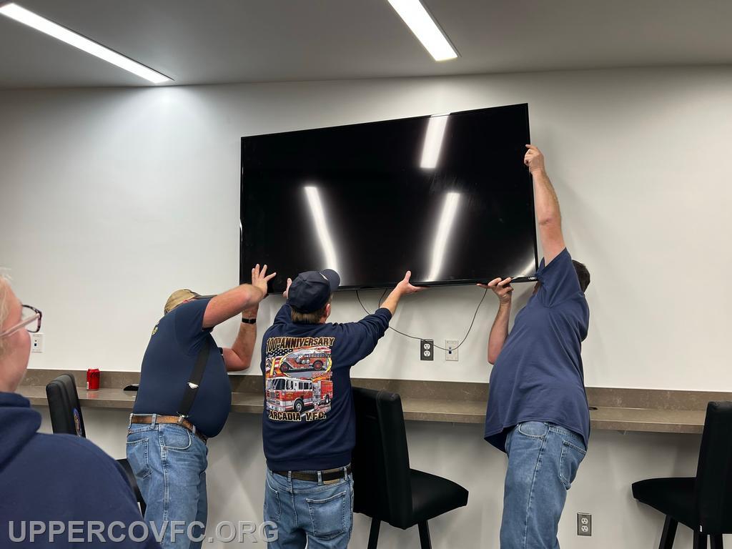 How many firemen does it take to hang a tv?